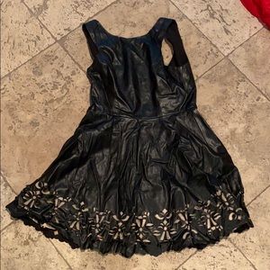 Leather dress